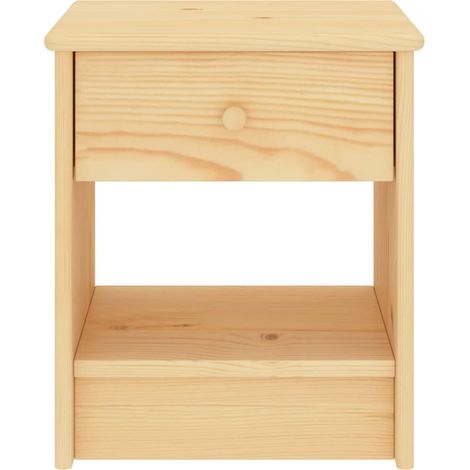 Maison Exclusive - Nachttisch Natur 35x30x40 cm Massivholz Kiefer