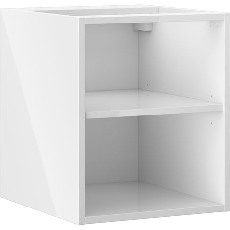Mexen Box-A mobile aperto con mensola 40 cm, bianco lucido - 91AX2-0400-470-0-00 (1/4)