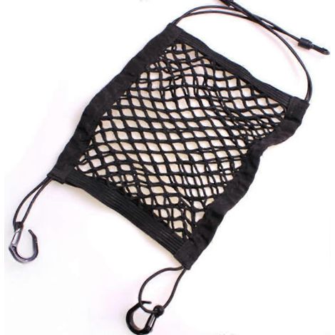 Filet de rangement pour siège auto, organisateur de voiture en maille élastique avec crochets en PP pour une installation facile (1/3)