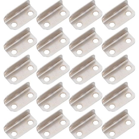100 pièces de plaque remplissage métallique pour porte, équerre (1/5)