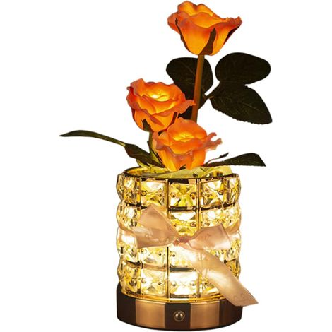 Lampe Rose - Lampe pour Chambre - Décoration Romantique 3 Couleurs Dimmable (1/5)
