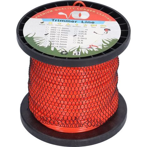 2,4 mm Rundschneidfaden aus Nylon, 1 lb – Hochleistungs-Gartenschneidfaden (1/5)