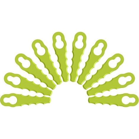 Pack of 10 replacement blades for RAC158 double serrated blade heads (1/4)