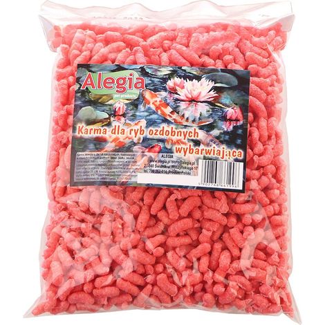 Mangime per pesci da laghetto, bastoncini galleggianti che esaltano i colori, confezione da 5 litri.