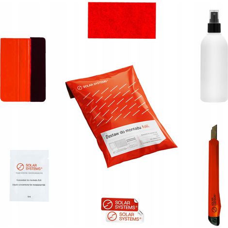 Kit per l'installazione di pellicole a specchio per finestre (1/2)