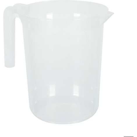 Carafes réutilisables en plastique transparent jaugée 1,4 L par 10 (1/5)