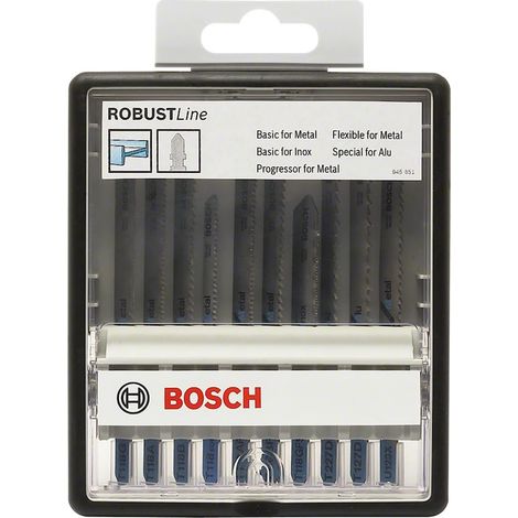 Assortimento di 10 lame per seghetto alternativo BOSCH Robust Line Metal Expert - 2607010541 (1/5)