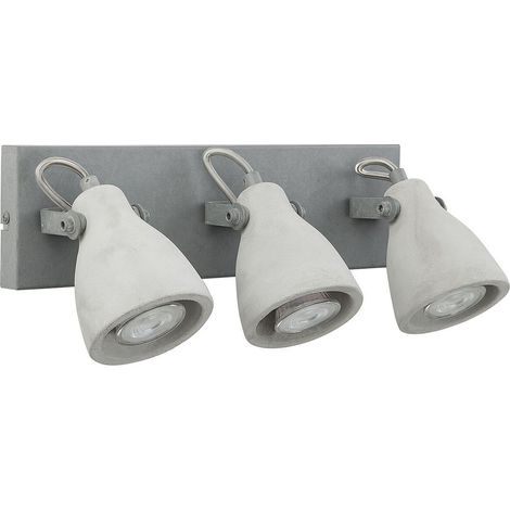 Strahler 3-flammig MISTAGO verstellbar Beton Grau