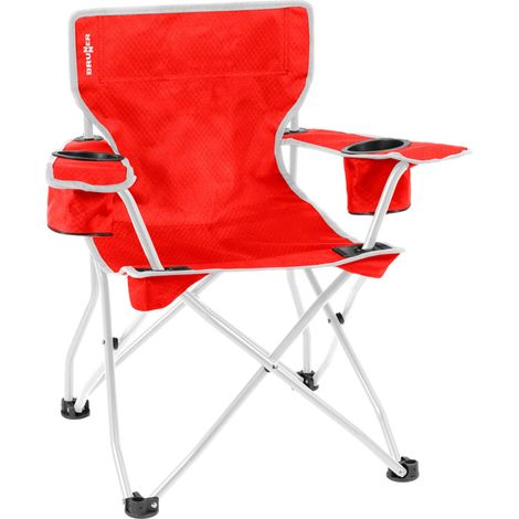Brunner Silla Plegable De Camping Para Niños Action Kids Equiframe Rojo/Gris