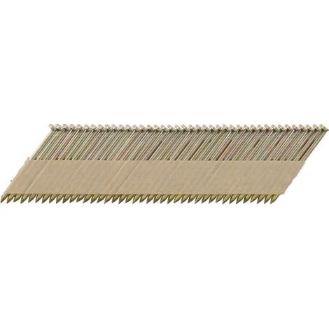 Makita – Clous inclinés 2.9x76 mm type D tête coupée – Acier galvanisé – Angle 34° pour cloueuses – Lot de 2000 pièces