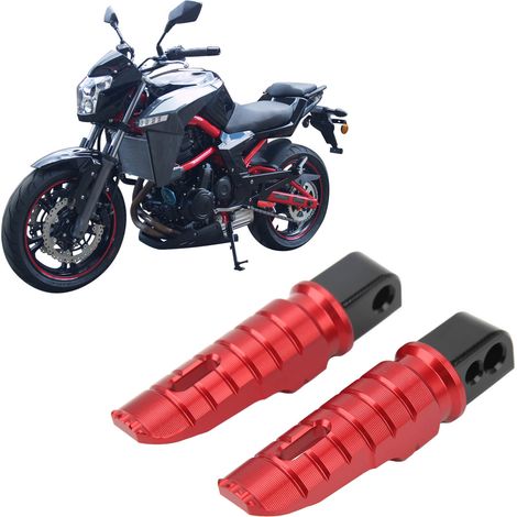 Repose-pieds arrière de moto, gauche et droit, adaptés à SUZUKI GSX-S150/125 2017-2022 (numéro de pièce : SG483-HJT), rouge. (1/5)
