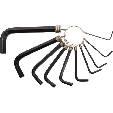 Llaves allen awtools hex allen wrenches 1.5-10.0mm 10 piezas