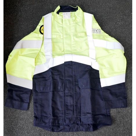 Blouson jaune - bleu marine haute visibilité taille 0 pour électricien ATEX HV LE CEDRE DERANCOURT
