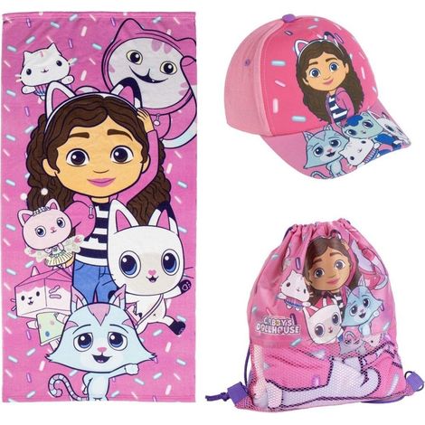 Serviette, chapeau et sac bandoulière Gabi's Cat House