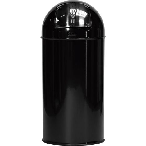 Collecteur Push 40 litres avec système support sac noir - Dbmark
