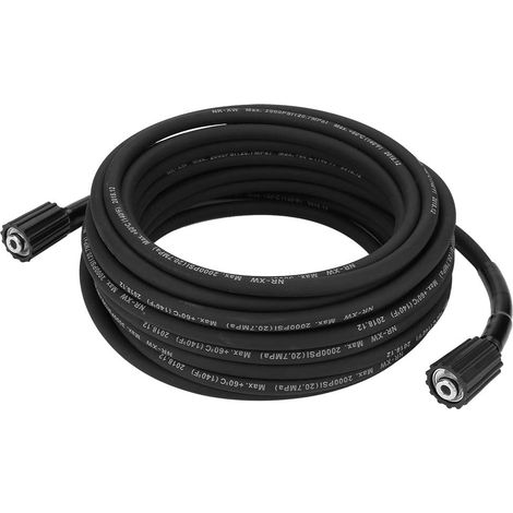 Tuyau Flexible pour Nettoyeur Haute Pression 10M, Tuyau D'extension de Remplacement pour Pistolet de Nettoyage M22