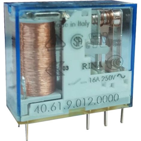 RELE FINDER 12Vdc 1Cto Conmutado 16A/250Vac (1/4)