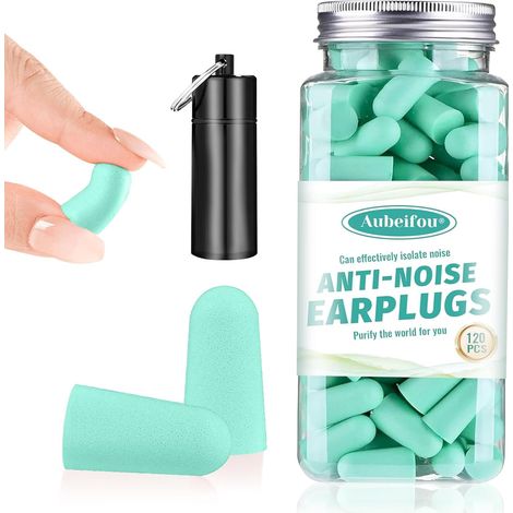 60 Pairs Bouchons d'Oreilles en Mousse ultra Douce pour le Sommeil,Bouchons d'Oreilles,Bouchon Oreille Sommeil,Bouchon d’Oreilles Anti Bruit,Bouchons d'oreilles pour le Sommeil et Contre le Ronflement (1/5)