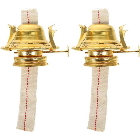 2 mèches pour lampe à pétrole, base de lampe à pétrole, régulateur et accessoires pour brûleur. (1/5)