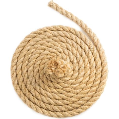 Corde en Jute Torsadée Diamètre : Ø 20 mm, 5 Mètres (1/4)