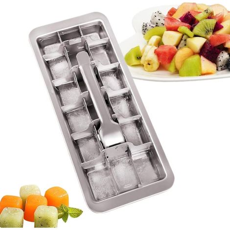à Glaçons en Acier Inoxydable Moules 10 Compartiments Pour (1/5)
