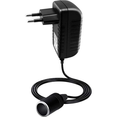 Alimentatore per accendisigari auto, convertitore 12V 2A per radiatori auto, pompe ad aria e aspirapolvere con ingresso 100V 240V (1/5)