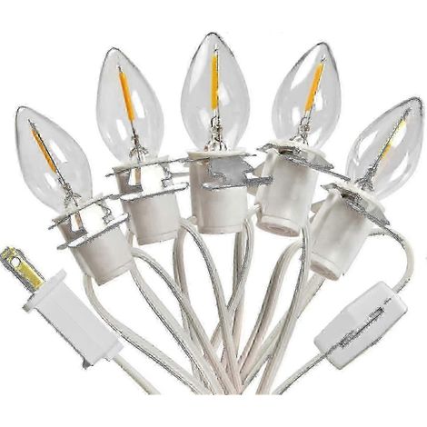 ampoules à culot C7, accessoires pour guirlande lumineuse de village de Noël avec 5 ampoules LED (1/5)