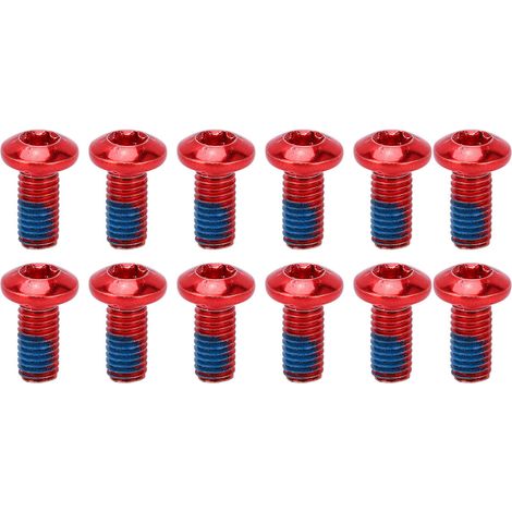 BOLANY 12-teiliges Set Bremsscheibenschrauben aus legiertem Stahl für Mountainbikes, Bremsscheiben-Rotorschrauben (1/5)