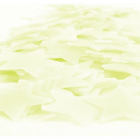 100 preciosas pegatinas fluorescentes de estrellas para decorar las paredes de las habitaciones infantiles.