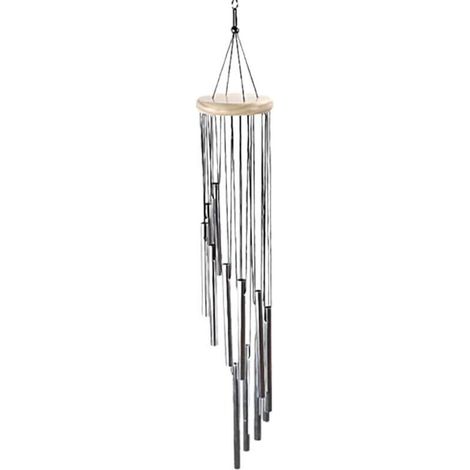 1 Article Carillon a Vent Exterieur Bambou,Carillon Exterieur Jardin,Carillon à Vent avec 12 Tubes en Aluminium Carillon Éolienne pour Maison Patio Jardin Arbre Intérieur Extérieur (1/4)