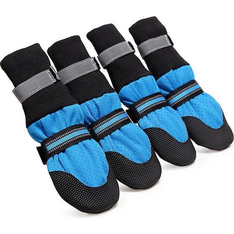 m Bottes Pour Chien De Protection, Chaussons Pour Chien, Lot De 4 Tanche Chaussures De Chien, Pour Beagle, Petit Bouledogue, Cocker Spaniel, Corgi (1/5)