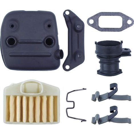Support de filtre à air et silencieux, kit de collecteur d'admission pour Husqvarna 372 371 365 362 Tronçonneuses à essence Pièces de reconstruction (1/5)