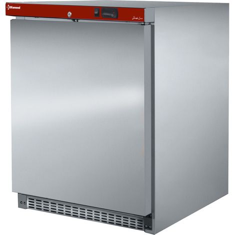 Congélateur statique 150L -15° à -22°C acier inox 2 grilles serrure clé R290 - Diamond (1/3)