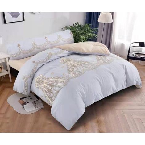 Juego de Funda Nordica para Cama 100% Microfibra de Poliester Suave - Funda Edredónes, Bajera y Funda de Almohada Cama 90 150x220, 135 220x220, 150 220x240, 180 240x260 cm (1/5)