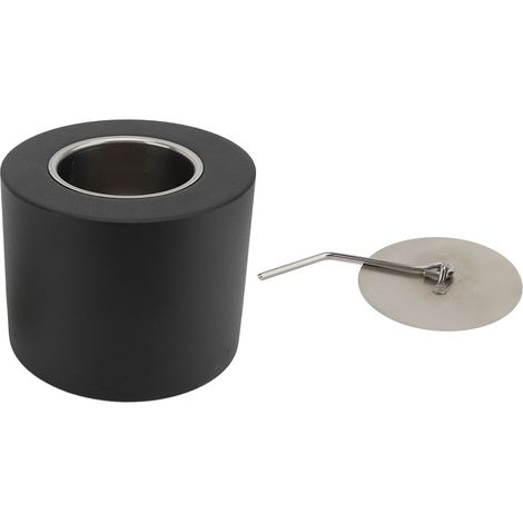 Brasero de table pour intérieur et extérieur, combustion longue durée sans fumée, avec extincteur intégré, idéal pour terrasse ou balcon. (1/5)