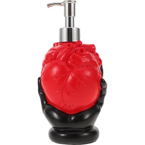 de savon anatomique en forme de c ur noir pompe de (1/5)