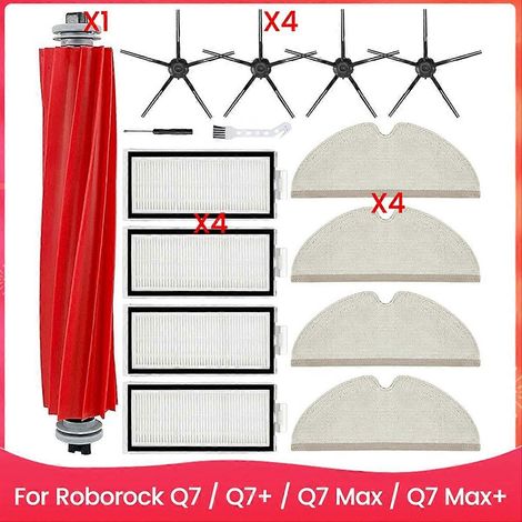 Kit d'accessoires pour aspirateur robot Xiaomi Roborock Q7 / Q7+ / Q7 Max / Q7 Max+ - Pièces détachées : Brosse latérale principale H (1/5)