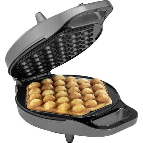 Principessa Macchina per waffle a bolle Formato 1 Waffle belgi 700W Nero (1/5)