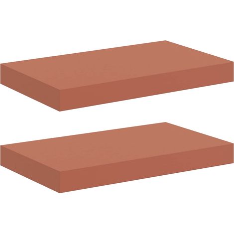 Étagère Murale 2 pcs Étagères flottantes Rouge 40 x 23,5 x 4 cm Bois d'ingénierie (1/5)
