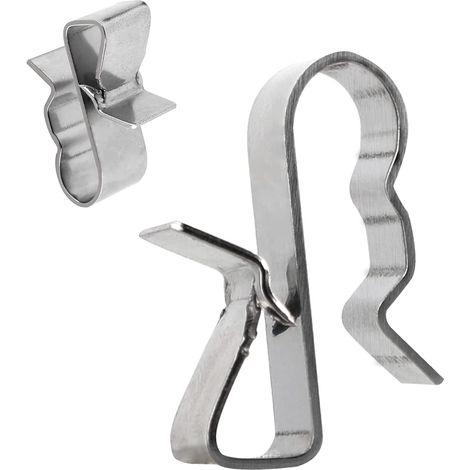 50 pièces Clips de Câble,Serre-Câbles en acier Inoxydable,Sterilisateur bocaux conserves, Fixation de câble support de câble,Fixation panneau solaire (1/5)