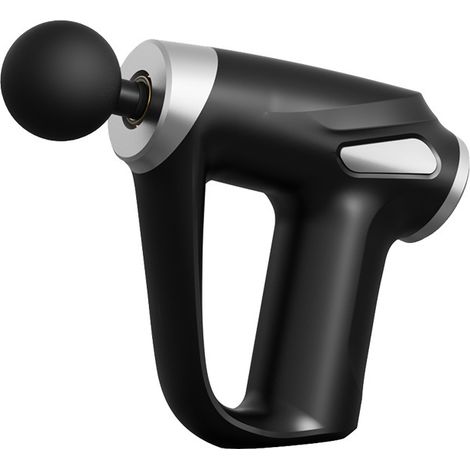 Pistolet de massage électrique pour soulager les muscles et les fascias, 6 vitesses, 4 têtes de massage, noir-AquaForge