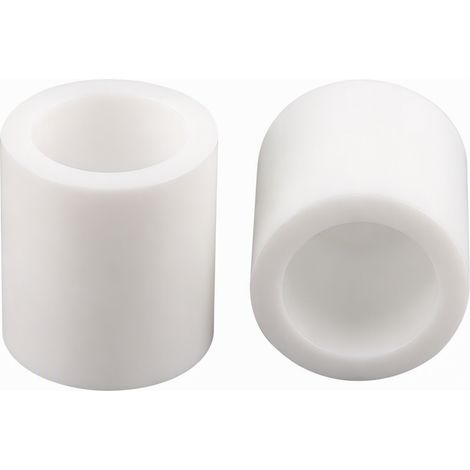 Capuchon de protection en silicone souple blanc, capuchon de tube diamètre intérieur 20,7 mm antidérapant résistant à la chaleur pour tube et tige (1/4)