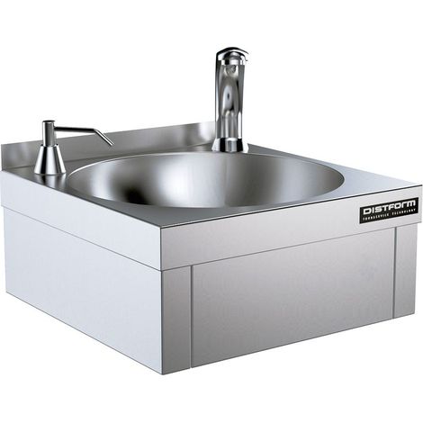 Lave-Mains Mural Inox avec Robinet Électronique - 230V - Distform