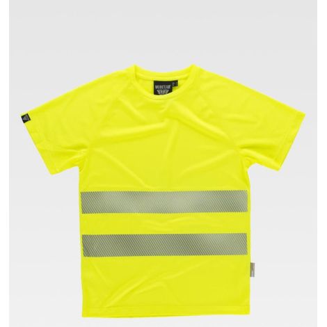 Camiseta de alta visibilidad manga corta con cintas reflectantes C3970 WORKTEAM XL Amarillo A.V. (1/5)