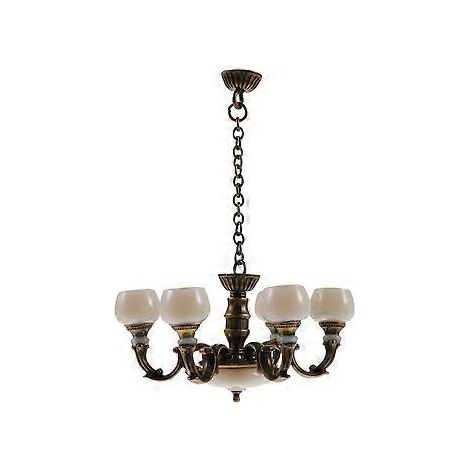 Lampe de plafond miniature à l'échelle 1/12, accessoire de lustre pour mini-maison (1/2)