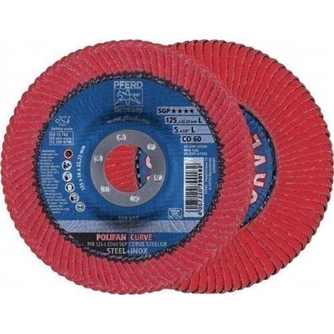 Discos de láminas CURVE M125mm K 60 CO Pferd
