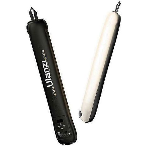 UA12 aufblasbarer zweifarbiger Lichtschlauch, magnetisch und wasserdicht, mit LED-Videobeleuchtung, 12 Beleuchtungsmodi und Schnellladefunktion (schwarz)