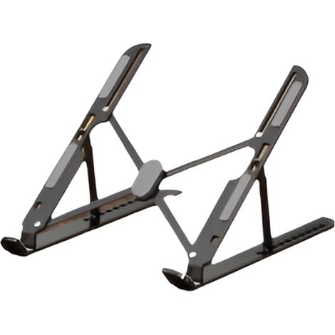 Support pour ordinateur portable en alliage d'aluminium réglable sur dix positions, support pliable de refroidissement