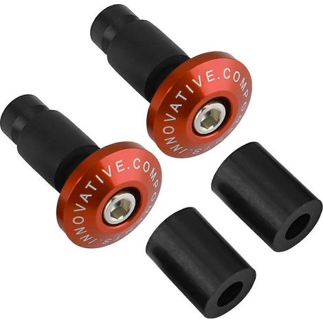 22 mm (7/8 Zoll) Motorrad-Lenkerendkappen für Renn-, ATV- und Offroad-Fahrzeuge, Orange