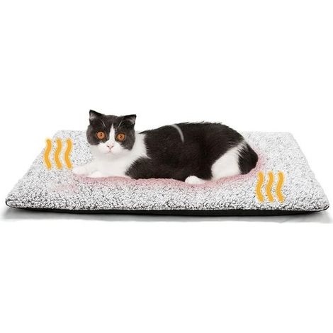 Tappetino riscaldante per animali domestici, tappetino autoriscaldante per animali, tappetino per animali 73 x 48 cm, tappetino riscaldante per gatti, tappetino riscaldante per cani, coperta isolante (1/4)